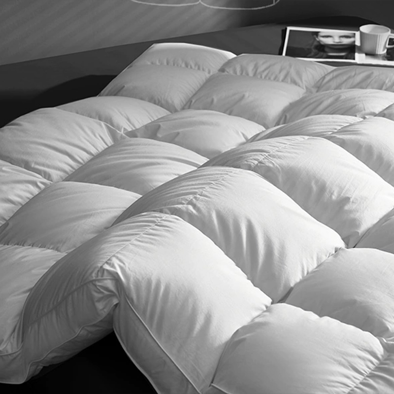 233TC Cotton Shell 1500gsm Duck Down Feather Mattress Mattress Mattress Topper สำหรับโรงแรม