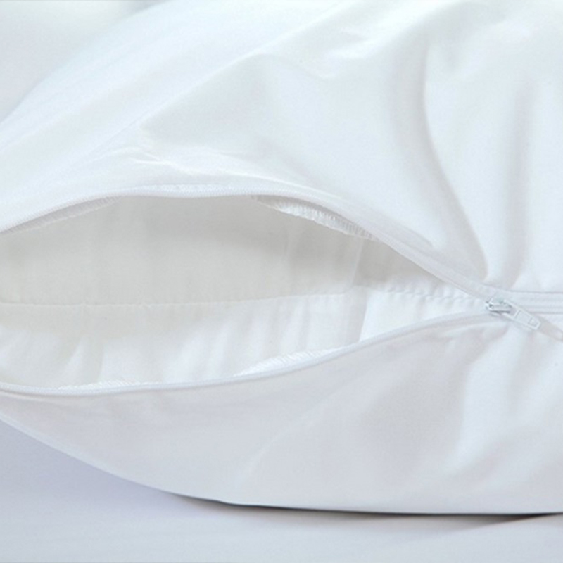 200TC Polycotton Plain White Zippered Poard Protector Protector Hotel