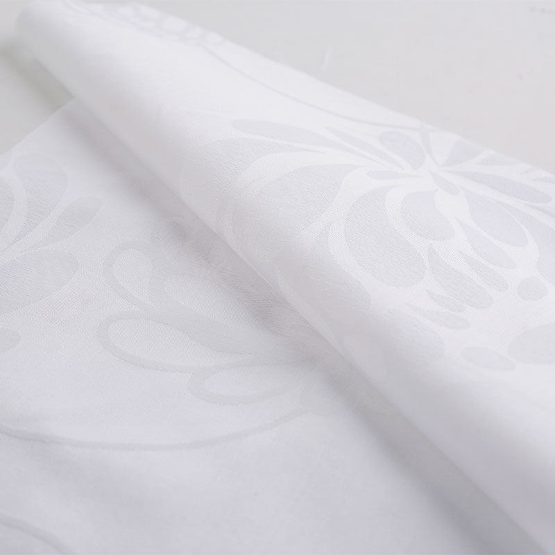 ผ้าปูที่นอนผ้าฝ้าย Jacquard Flower